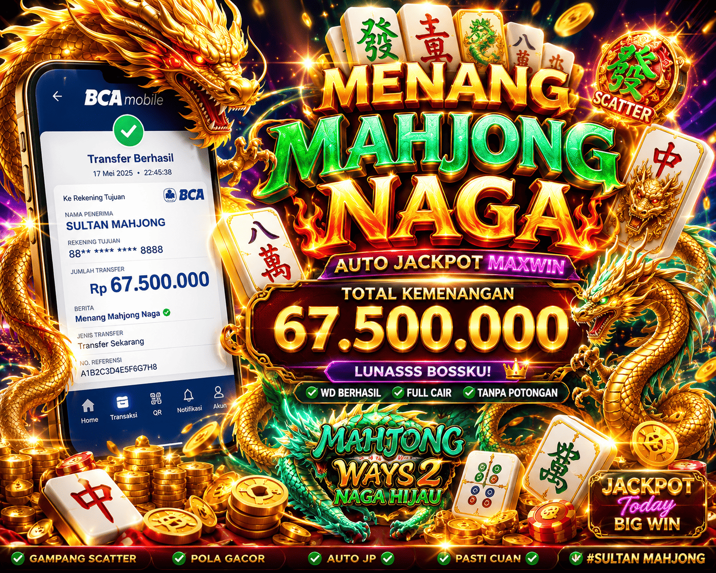 Mahjong Ways 3 dan Fakta Menarik Seputar Scatter Hitam